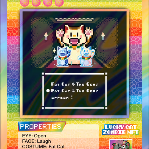 Lucky Cat Zombie Nft