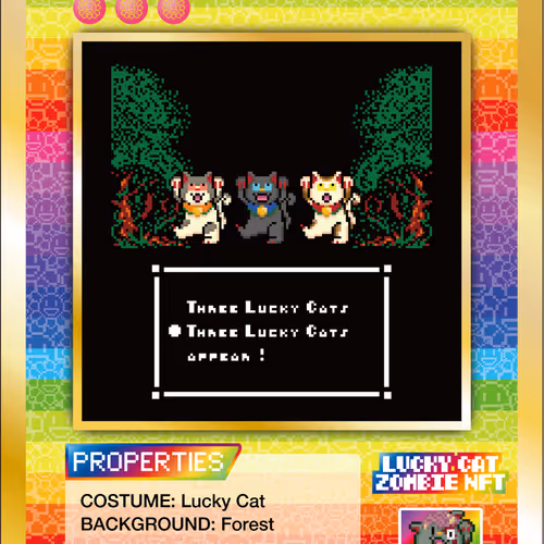 Lucky Cat Zombie Nft