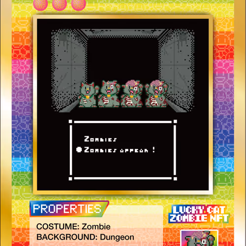 Lucky Cat Zombie Nft