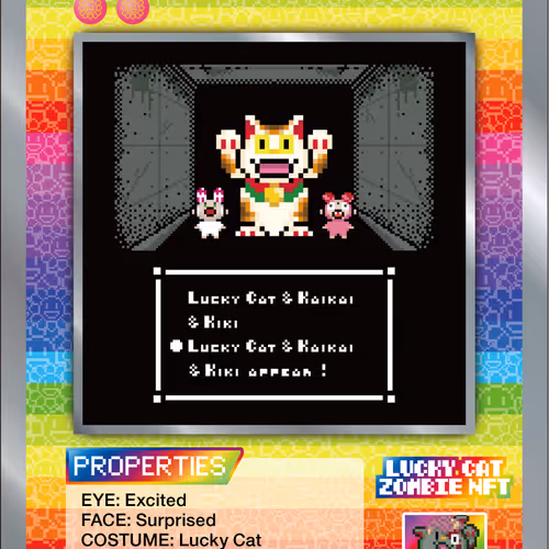 Lucky Cat Zombie Nft