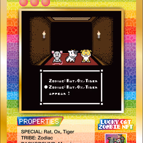 Lucky Cat Zombie Nft
