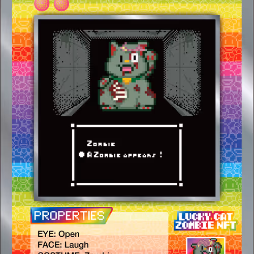 Lucky Cat Zombie Nft