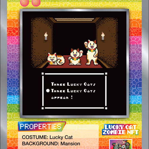 Lucky Cat Zombie Nft
