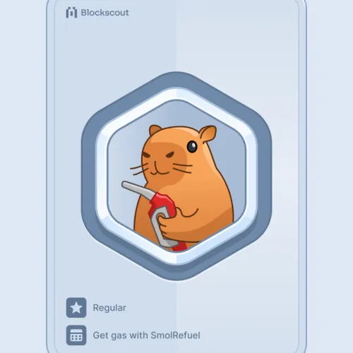 Blockscout SmolRefuel badge #142