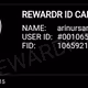 REWARDR ID ##001065921