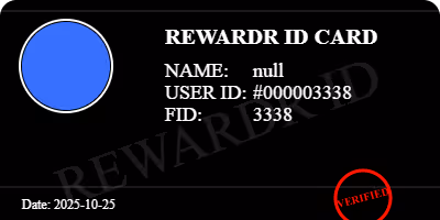 REWARDR ID ##000003338