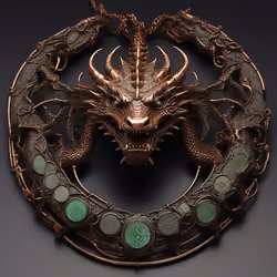 DRAGON NECK PIECE #2052