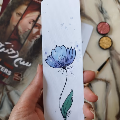 Watercolor Bookmark #7