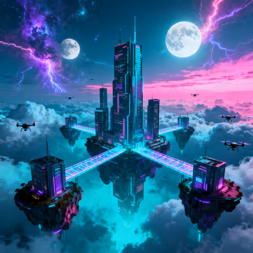 Floating Cyber Towers