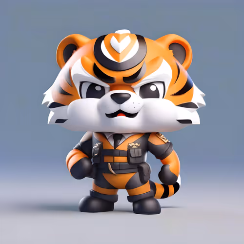 Cute animal soldiers
