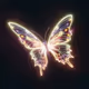 Neon butterfly
