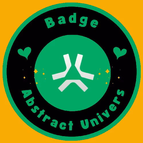 Badge Asbtract Univers
