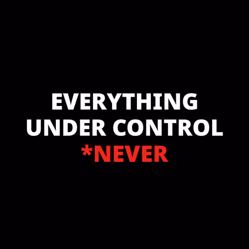 EVERYTHING UNDER CONTROL *NEVER