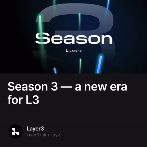 Season 3 — a new era for L3 5
