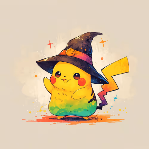 Rainbow Halloween Pikachu 5