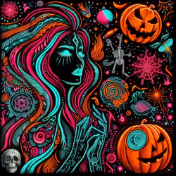 The Neon Queen of Halloween