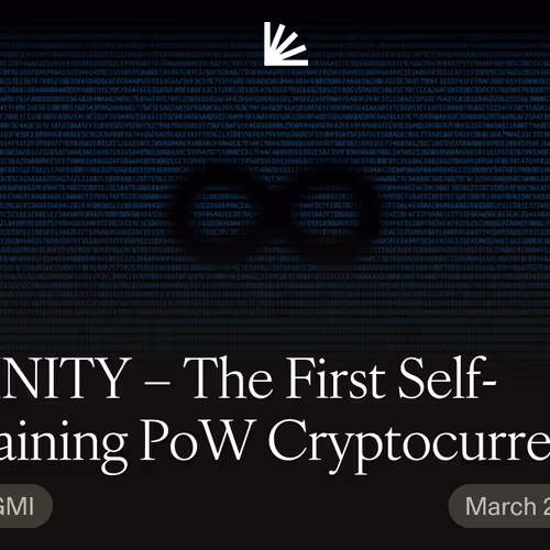INFINITY – The First Self-Sustaining PoW Cryptocurrency #23