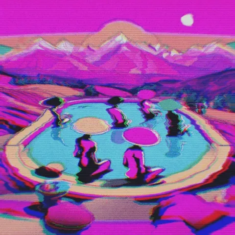 NEON PURPLE BLACK & GREEN