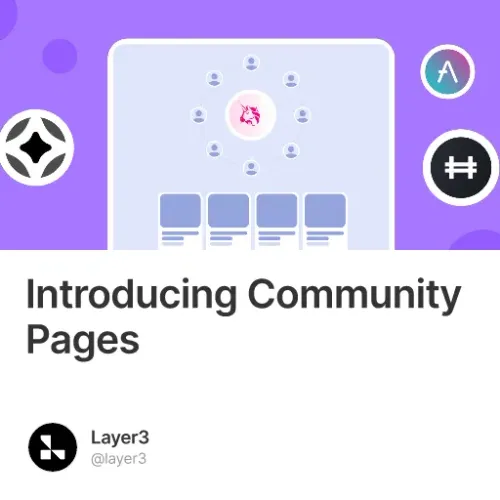 Introducing Community Pages #59