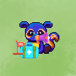 Pixel Squirrel Football#491