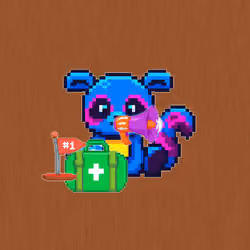 Pixel Squirrel Football#196