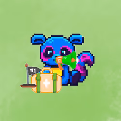 Pixel Squirrel Football#319