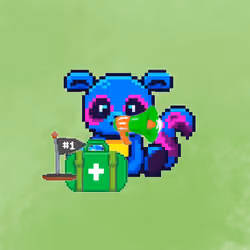 Pixel Squirrel Football#492