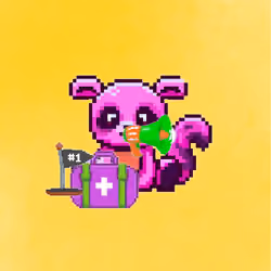 Pixel Squirrel Football#470