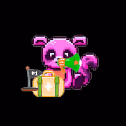 Pixel Squirrel Football#489