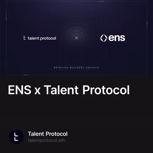 Ens X Talent Protocol