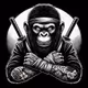 Tattooed ape