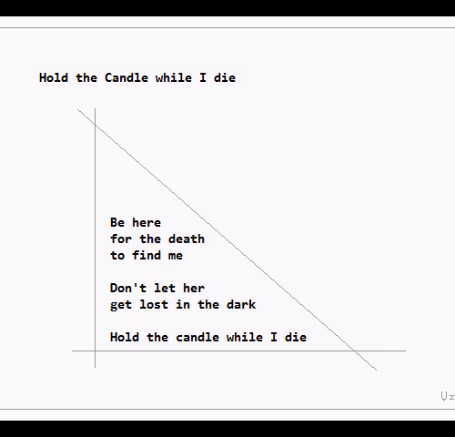 𝗛𝗼𝗹𝗱 𝘁𝗵𝗲 𝗖𝗮𝗻𝗱𝗹𝗲 𝘄𝗵𝗶𝗹𝗲 𝗜 𝗱𝗶𝗲 - The poem