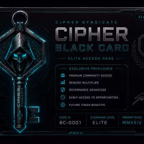 Cipher Black Card