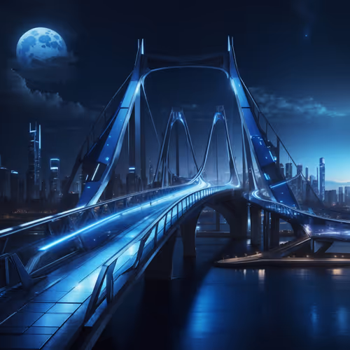 Base bridge to the moon