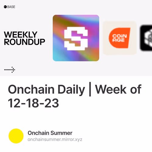 Onchain Daily Week Of 12 18 23