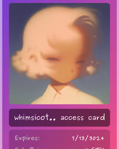 Whimsicott Eth Club Card