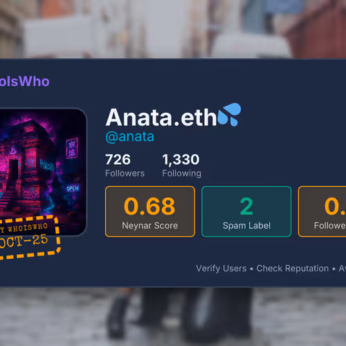WhoIsWho Profile - @anata