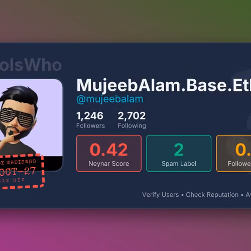 WhoIsWho Profile - @mujeebalam