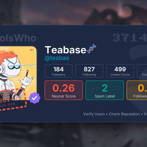 WhoIsWho Profile - @teabas