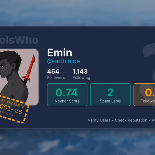WhoIsWho Profile - @onthinice