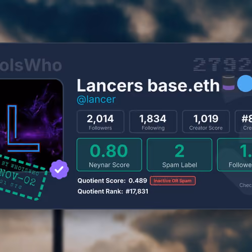WhoIsWho Profile - @lancer