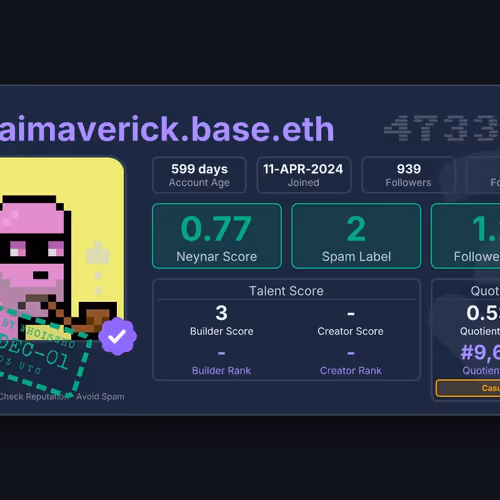 WhoIsWho Profile - @daimaverick.base.eth