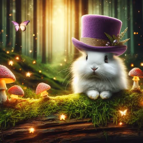 purple rabbit