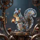 Glass Art Squirrel #6