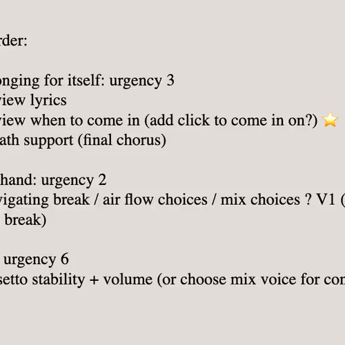 ascension service 2.0: notes for voice lesson