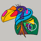 Extinct megacolor toucan