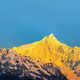 Golden Mountain Shining in the Sun