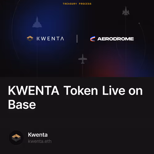 KWENTA Token Live on Base 9