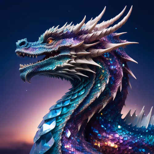 A majestic dragon