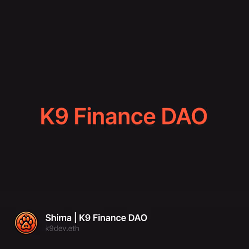K9 Finance DAO 4